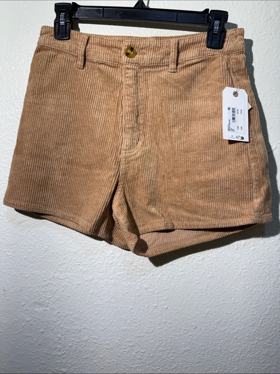 Billabong Pants - Billabong Women's High-Waist Corduroy Shorts - Tan